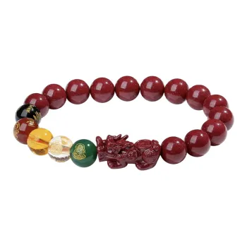 JIAHAOJADE Cinnabar Bracelets Unisex