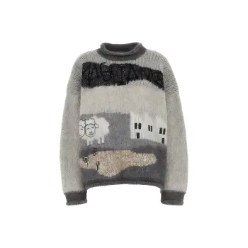 Magliano Intarsia knit Logo Sweater