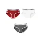 E Set: Dark Heather Gray+China Red+Pure White