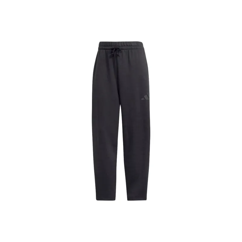 Adidas Women's Essentials Contemporary Logo Fleece Barrel Pants Black-0