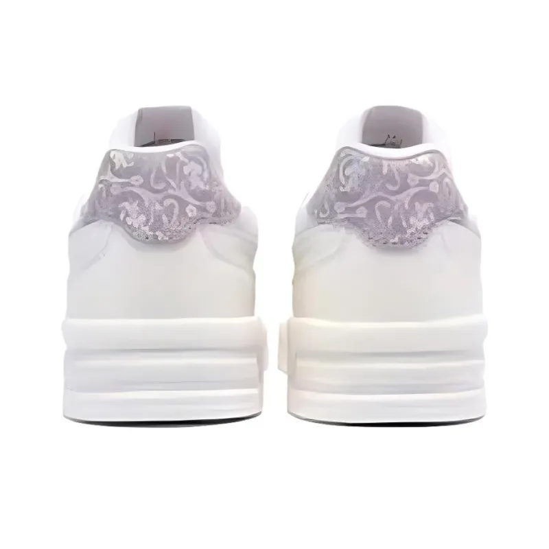 361° Anti Slip Wear Resistant Low Top Skateboard Shoes Women's White Purple-2