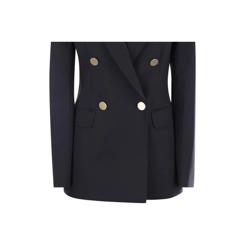 MaxMara Studio Lerici Double Breasted Long Sleeved Blazer-4