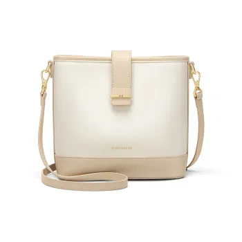 CNOLES Cow Leather Shoulder Bag Crossbody Bag Regular Women's Nutty