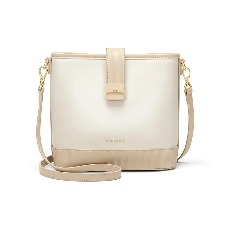 CNOLES Cow Leather Shoulder Bag, Crossbody Bag Regular Women's Nut-0