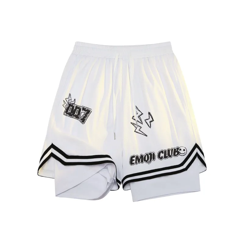 Emoji Basketball Shorts Unisex-4