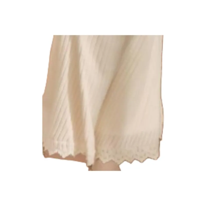 QIAOYUHUAZUN Long Sleeved Dresses Women's Ecru-2