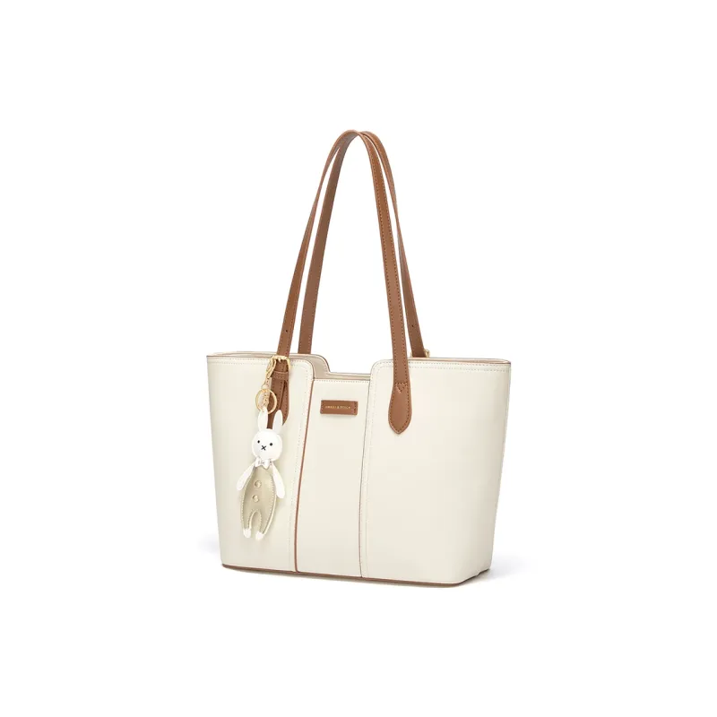 CNOLES Cow Split Leather Bonded Synthetic Leather Shoulder Bags Handbags Women's Italian Milk Coffee-1
