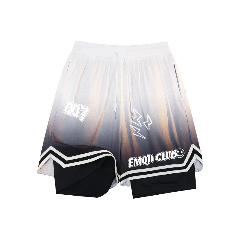 Emoji Basketball Shorts Unisex-10