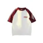 White & Burgundy Sleeves