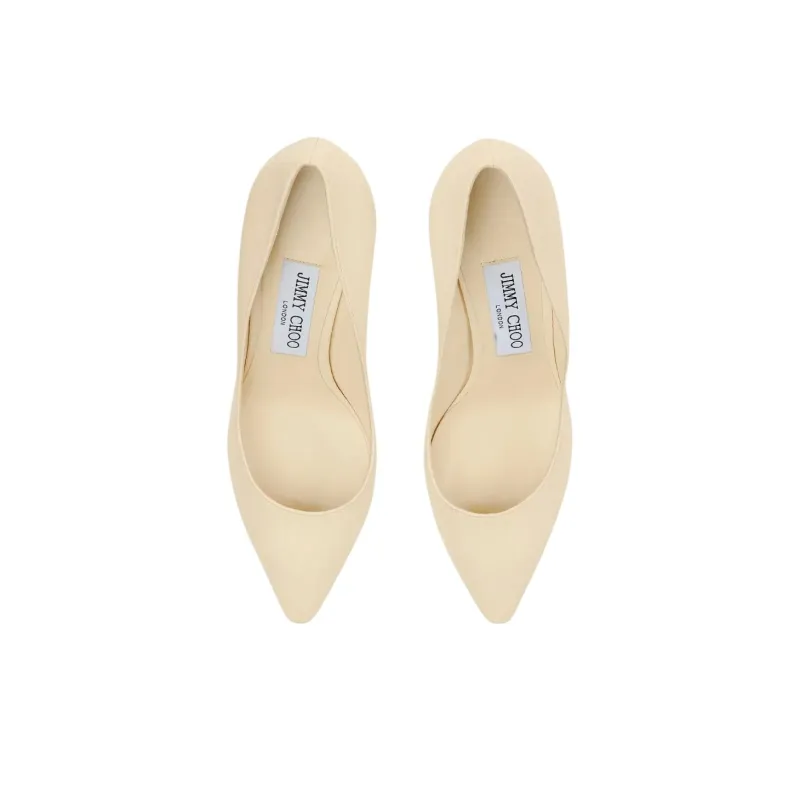 Jimmy Choo ROMY Slim Heel High Heels 8.5cm Women's Beige-4