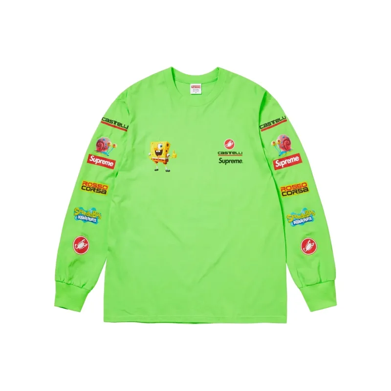 Supreme SpongeBob/Castelli Racing L/S Tee-5