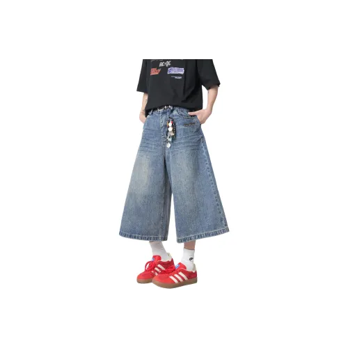 FOREVER 21 Denim Shorts Unisex Blue