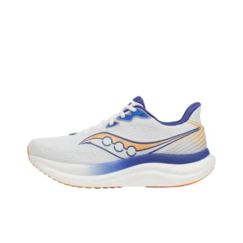 Saucony Anti Slip Wear Resistant Low Top Running Shoes Men's White