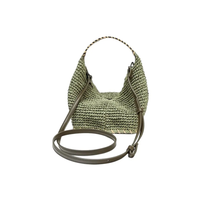 ZARA Polyurethane Shoulder Bag, Crossbody Bag, Handbag Mini Women's Green-1