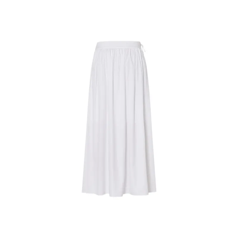 MO&CO Casual Long Skirts Women's Bleached White-1