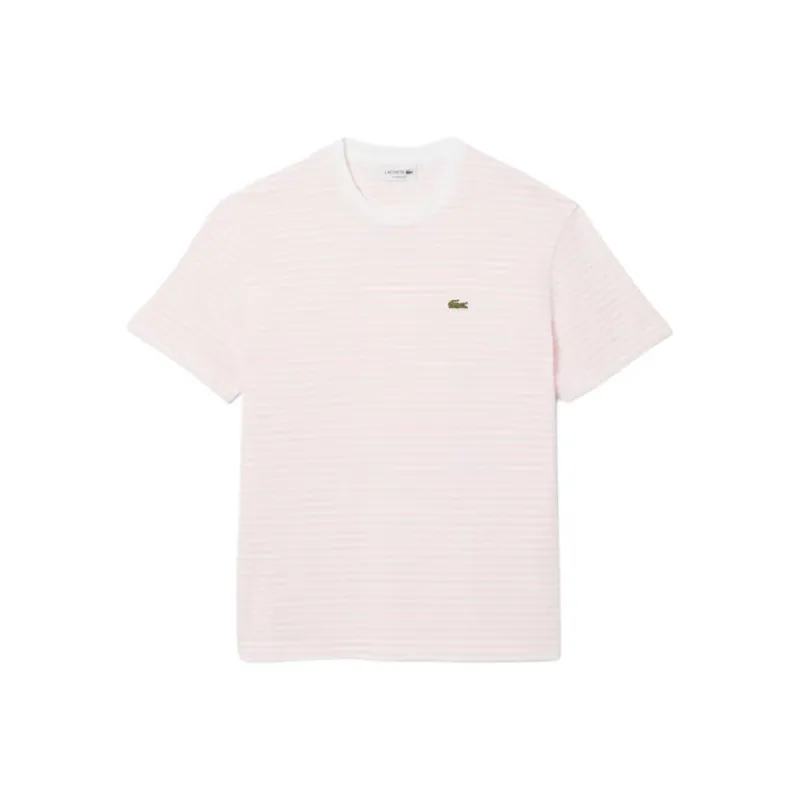 LACOSTE Striped Cotton T shirt-3