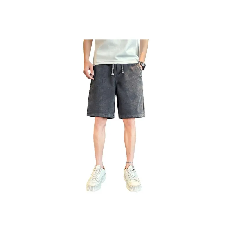 FRQ Denim Shorts Unisex Black Gray Color-0