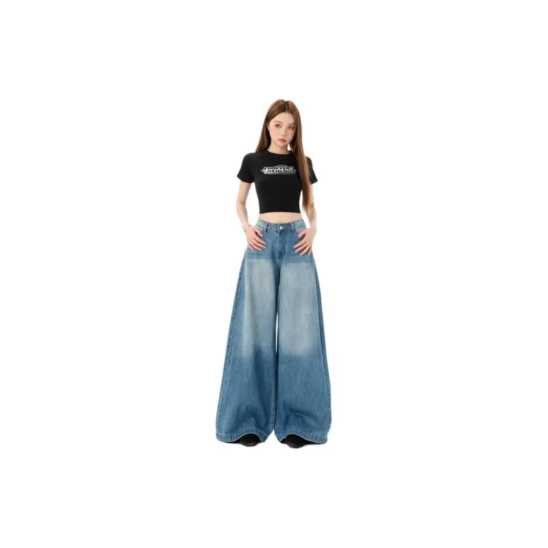 Ordifen Jeans Women's Washed Blue-0