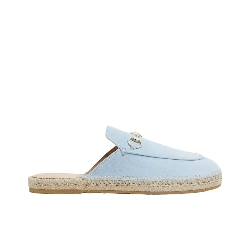 GUCCI Rubber Sole Slip Resistant Closed Toe Slippers Women's Light Blue-1