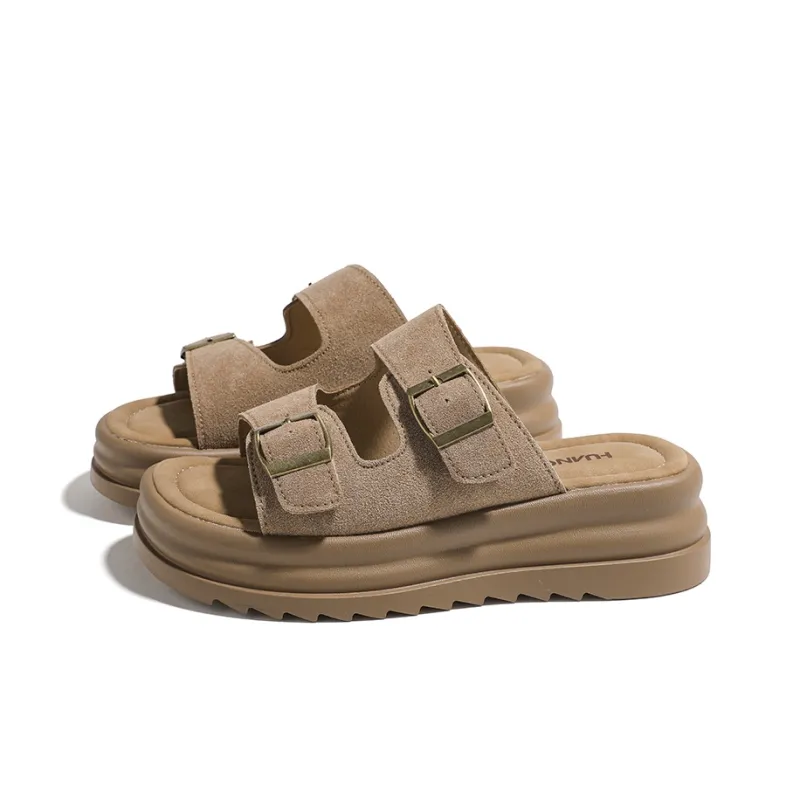 HUANQIU Quiet Slip Resistant Slide Slippers Women's-6