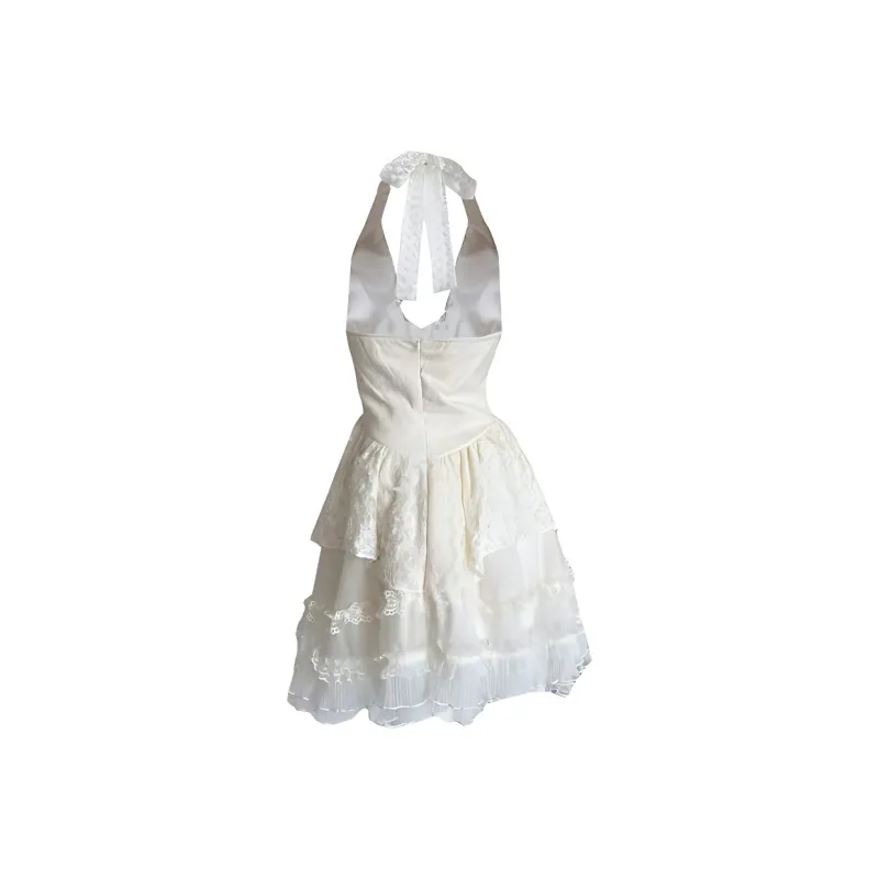 GUOZHEN Slip Dress Women's White-1