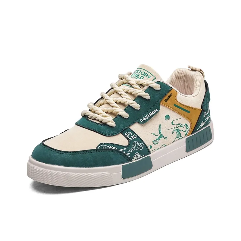 BAKE Abrasion Resistant, Lightweight, And Breathable Low Top Skateboard Shoes Men's-0