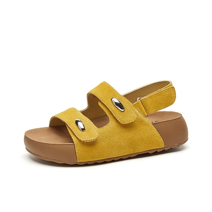 ST&SAT Beach Sandals Women's Ecru, Yellow-4
