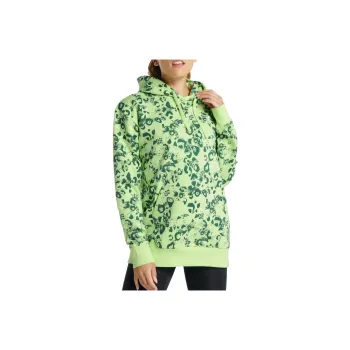 GYMSHARK Sweatshirt Women's Lime Gray/Dark Green Print