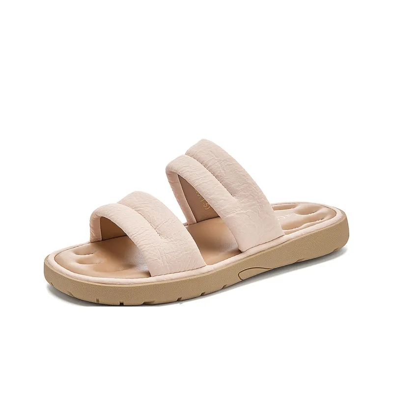 La Chapelle Slip Resistant Abrasion Resistant Slide Slippers Women's Pink-0