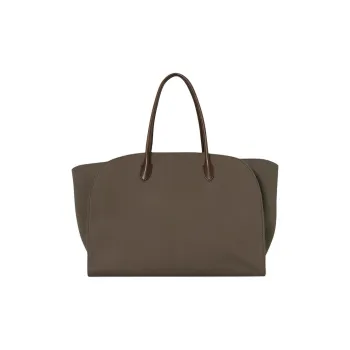 THE ROW Marlo 100% Cotton Tote Bag, Shopping Bag, Handbag Regular Women's Taupe