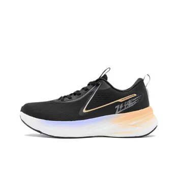 QIAODAN Rapid LITE Cushioning, Wear Resistant Low Top Casual Running Shoes Women's Black White