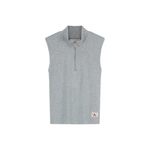 Calvin Hybrid Tank Tops Women's P79 Coconut Gray