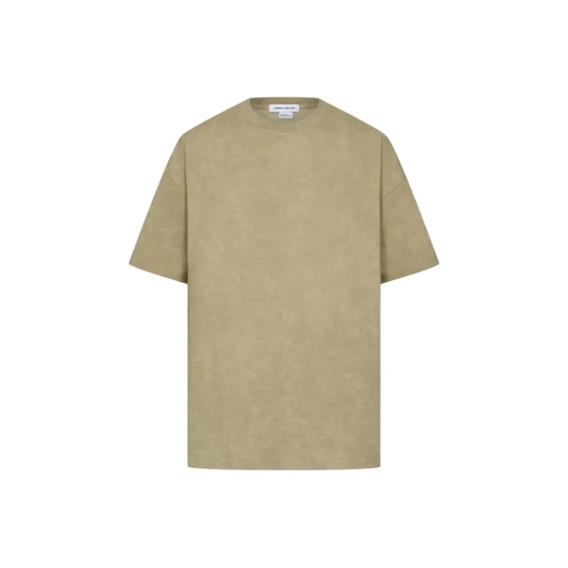 URBAN REVIVO T Shirts Men Coffee Brown-0