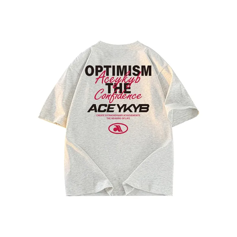 YK&YB Short Sleeved T Shirts Unisex-5