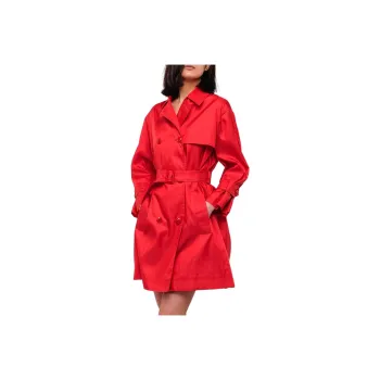 EMPORIO ARMANI Trench Coat Women's Red