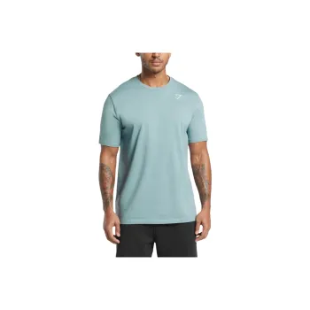 GYMSHARK Crest T Shirt Men's Blue