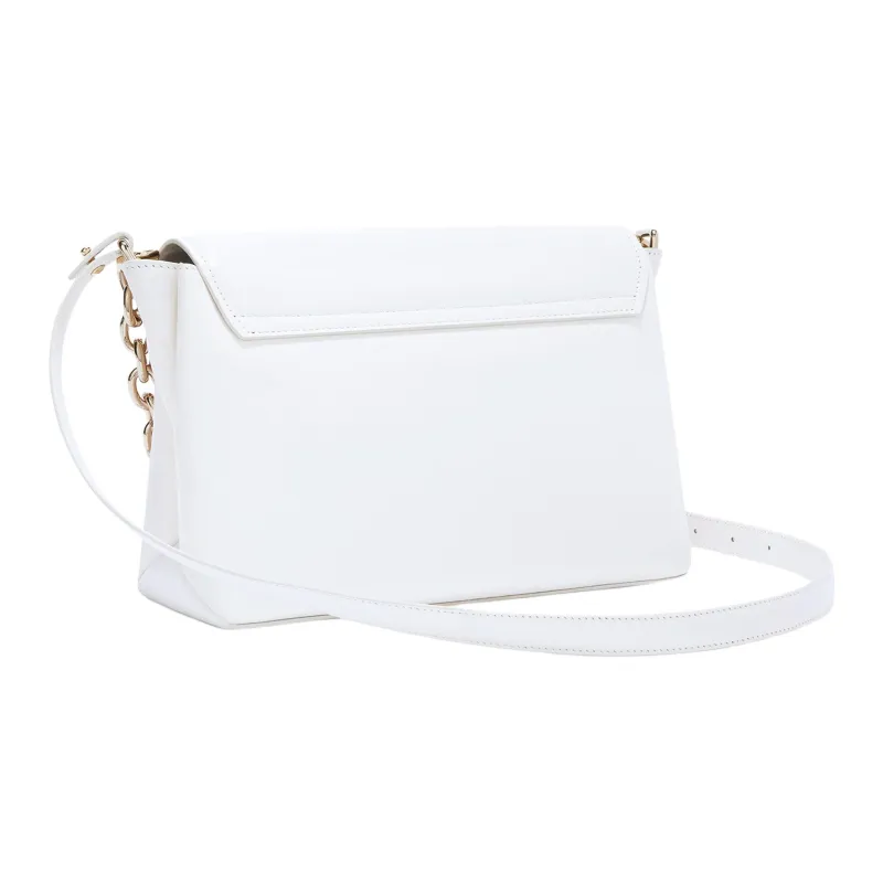 Furla Leather Shoulder Bag Medium Size Women's White-1