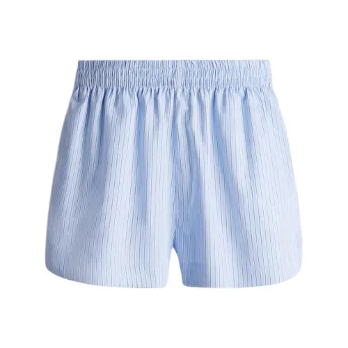 H&M Casual Shorts Women's Light Blue/Stripes