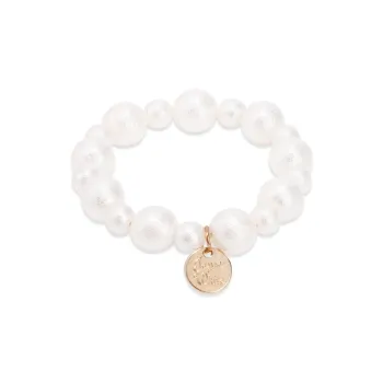 ZANC Faux Pearl Hair Tie Women's