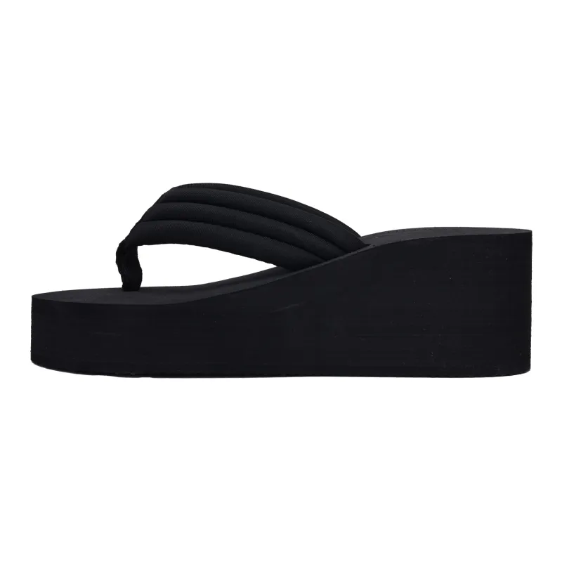 XMISTUO Minimalist Style Vintage Height Increasing Flip Flops For Women's Summer Fashion Wedge Heel Platform Sandal-1