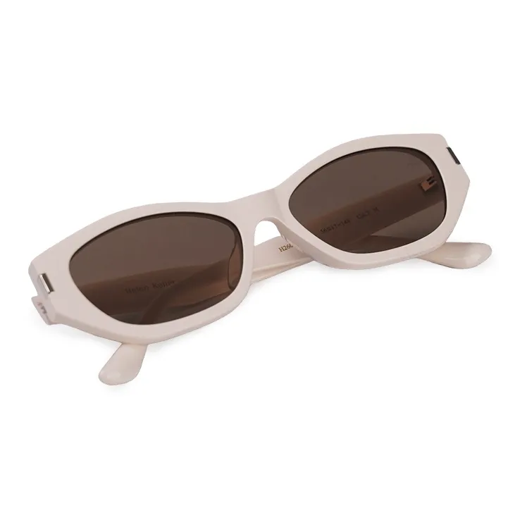 HELEN KELLER Plate Frame Cat Eye Sunglasses Unisex-13