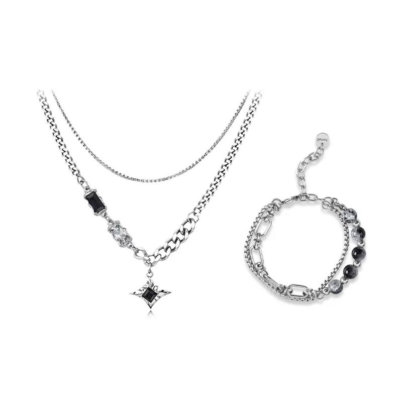 YOASOBI Titanium Steel Necklaces Unisex-0