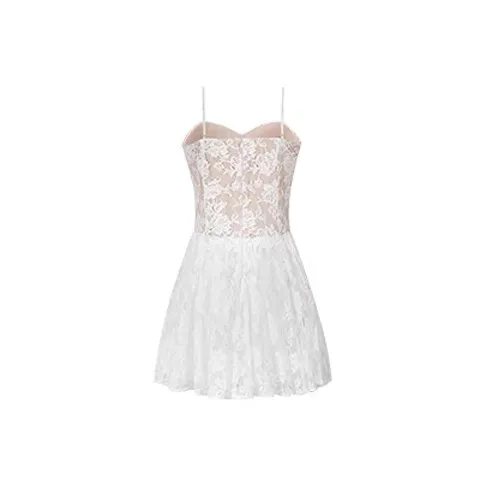 Udon House Slip Dresses Women's Ecru-1