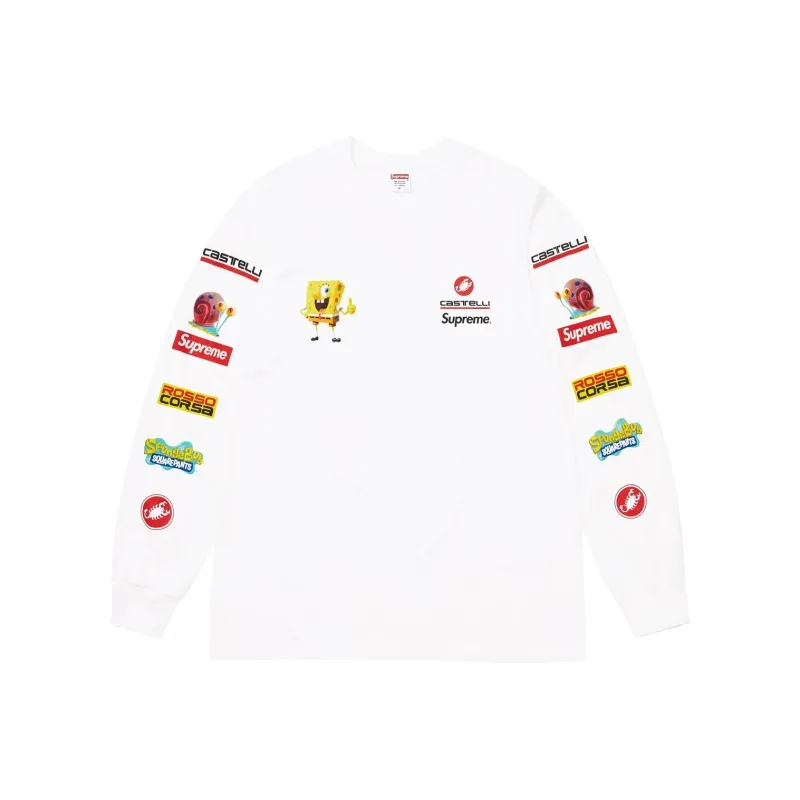 Supreme SpongeBob/Castelli Racing L/S Tee-1