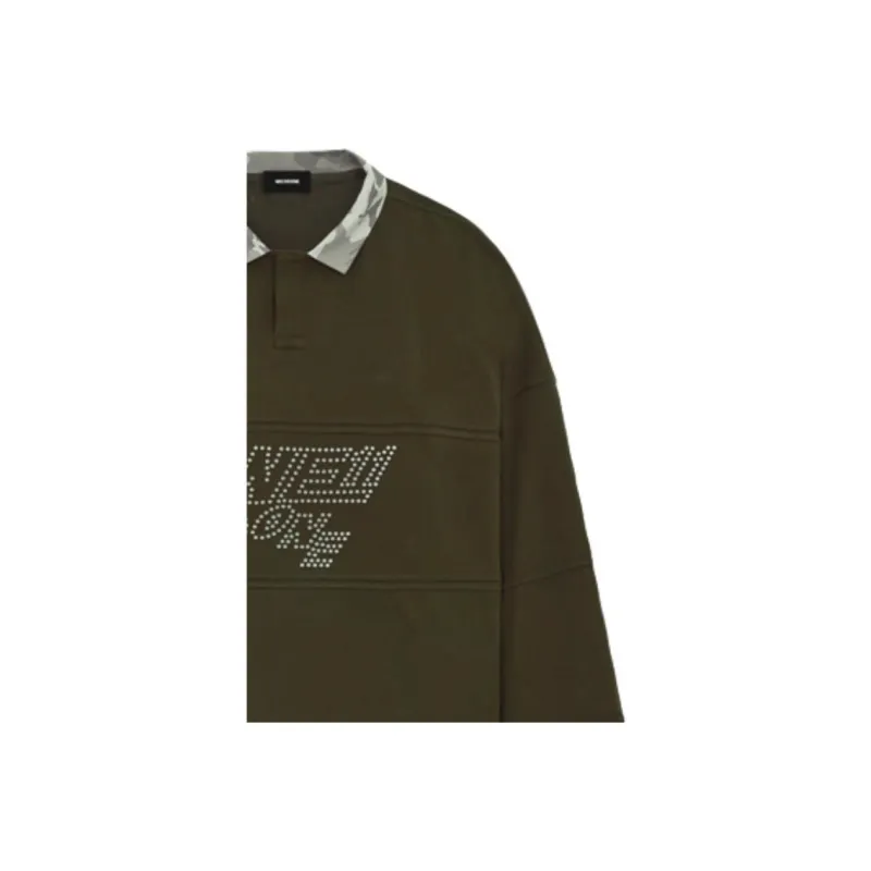 WE11DONE Polo Shirts Unisex Army Green-2