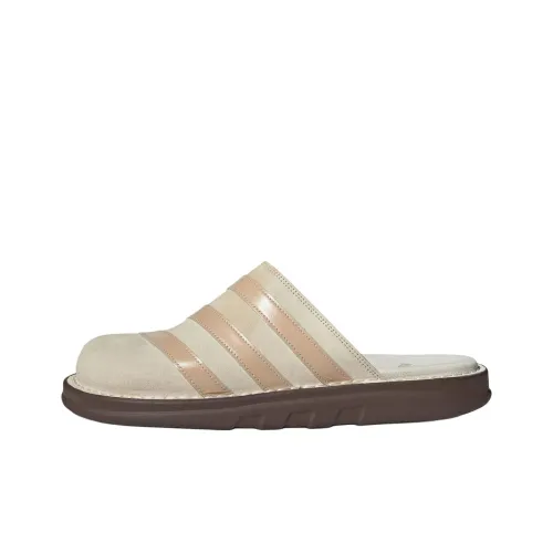 Adidas Adiclog Abrasion Resistant Slip Resistant Closed Toe Slippers Unisex Beige
