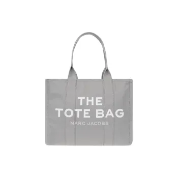 MARC JACOBS Cotton Tote Bag, Shopping Bag, Handbag Women's Gray