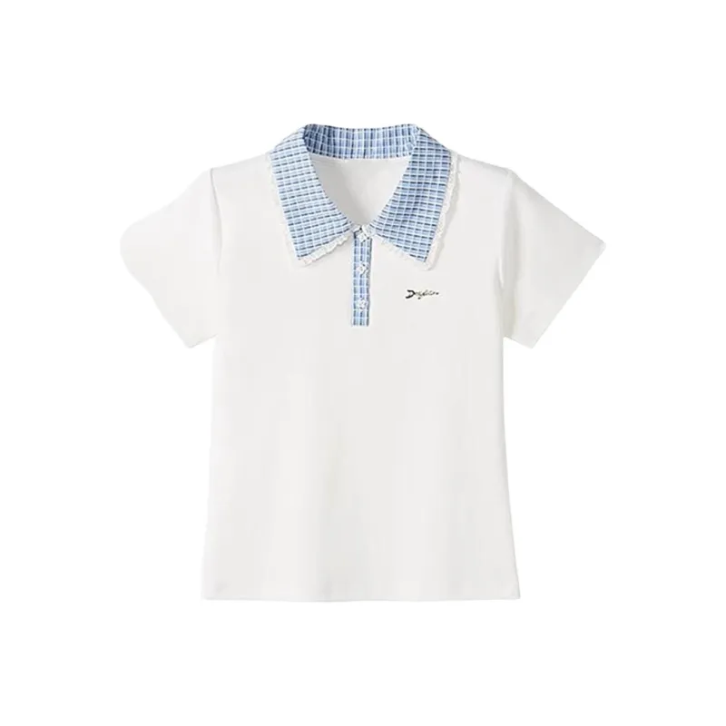 DOKZB T Shirts Women's White-0