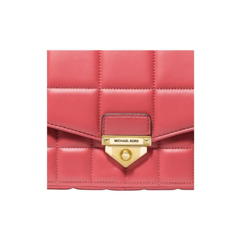 MICHAEL KORS Soho Sheepskin Crossbody Bag, Shoulder Bag Tubas Women's Pink-4