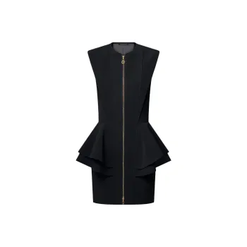 LOUIS VUITTON Sleeveless Dress Women's Black